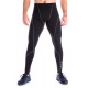 Тайтсы мужские для спорта и бега Totalfit G7-Y79 (черные с серым)