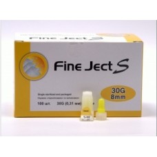 Иглы для инсулиновых шприц-ручек Fine Ject S 0,31мм (30G) х 8мм, 100шт.