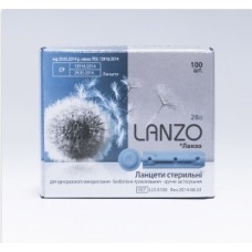 Ланцеты стерильные 28G, Lanzo – 100шт.