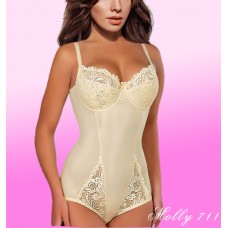 Корректирующее боди ажур Molly 711 - крем
