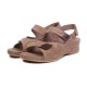 Сандалии женские анатомические с эффектом "памяти" BEIGE 785, Mubb