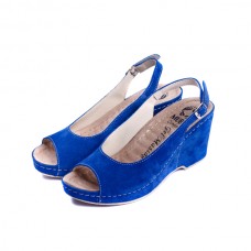 Женские ортопедические сандалии с массажной стелькой VESUVIO BLUE 505, Mubb