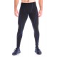 Тайтсы мужские для спорта и бега Totalfit G7-2 (черные с синим)