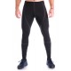 Тайтсы мужские для бега Totalfit G2-1 (черные с серой сеткой)
