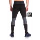 Тайтсы теплые мужские с термальными зонами Totalfit TG-2 (черные с серым)