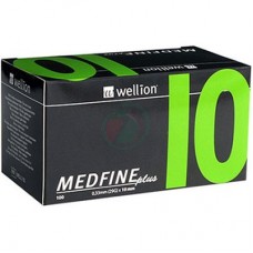 Иглы для инсулиновых шприц-ручек Wellion MEDFINE plus 0,25мм (31G) х 10мм, 100шт.