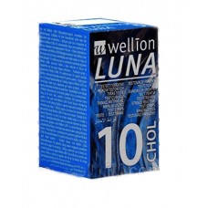 Тест-полоски для измерения уровня холестерина в крови - 10 штук Wellion LUNA Duo (Австрия)