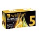 Иглы для инсулиновых шприц-ручек Wellion MEDFINE plus 0,25мм (31G) х 5мм, 100шт.